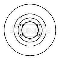 BBD4087 BORG & BECK Тормозной диск