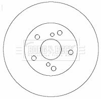 BBD4328 BORG & BECK Тормозной диск
