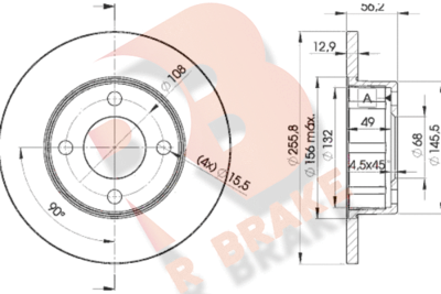 78RBD24012 R BRAKE Тормозной диск