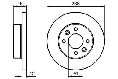 0986478274 BOSCH Тормозной диск