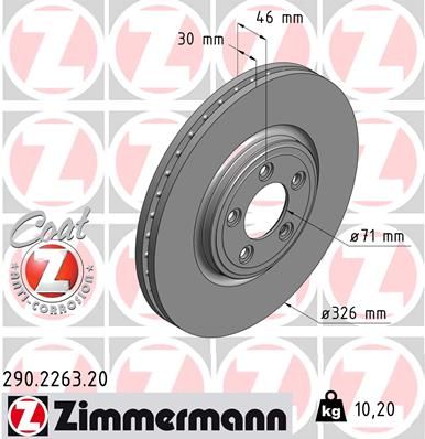 290226320 ZIMMERMANN Тормозной диск