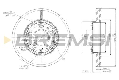 CD7278V BREMSI Тормозной диск