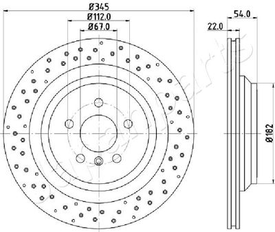 DP0520 JAPANPARTS Тормозной диск