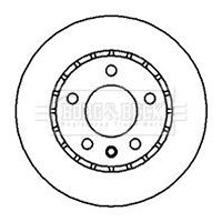 BBD4888 BORG & BECK Тормозной диск