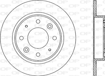 BDR177410 OPEN PARTS Тормозной диск