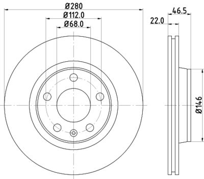 8DD355105531 HELLA Тормозной диск