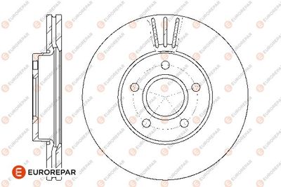 1667854880 EUROREPAR Тормозной диск