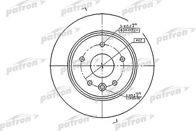 PBD2794 PATRON Тормозной диск