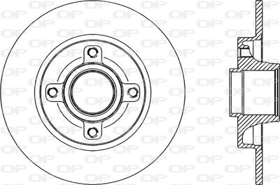 BDR234110 OPEN PARTS Тормозной диск