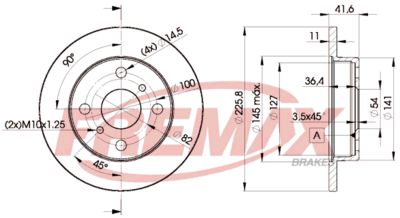 BD1006 FREMAX Тормозной диск