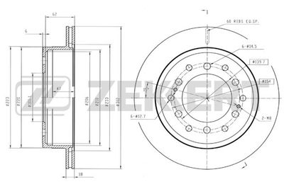 BS5145 ZEKKERT Тормозной диск