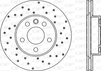 BDRS184325 OPEN PARTS Тормозной диск