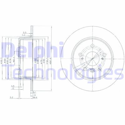 BG3183 DELPHI Тормозной диск