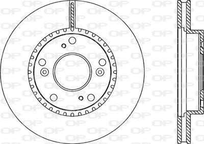 BDA227420 OPEN PARTS Тормозной диск