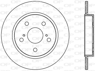 BDA237810 OPEN PARTS Тормозной диск