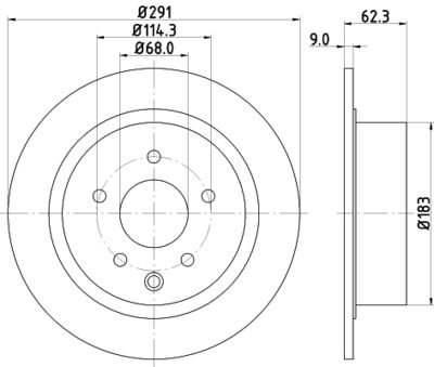 ND2034K NISSHINBO Тормозной диск