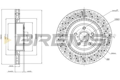 CD7862V BREMSI Тормозной диск