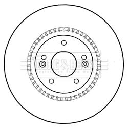 BBD5993S BORG & BECK Тормозной диск
