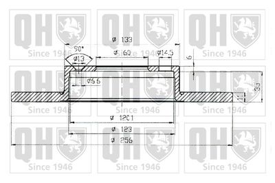 BDC4812 QUINTON HAZELL Тормозной диск