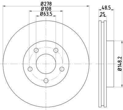 ND5019K NISSHINBO Тормозной диск