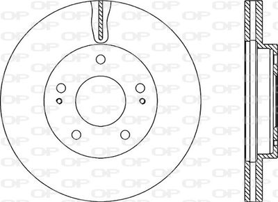 BDR220520 OPEN PARTS Тормозной диск