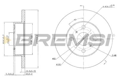 CD6279S BREMSI Тормозной диск