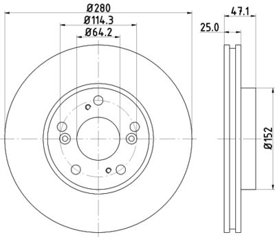 PCD14472 DON Тормозной диск