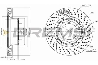 CD7592VLS BREMSI Тормозной диск