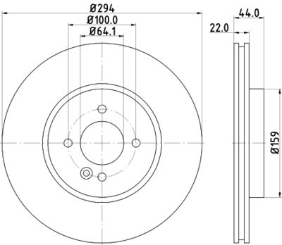 8DD355115871 HELLA Тормозной диск