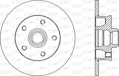 BDA158410 OPEN PARTS Тормозной диск