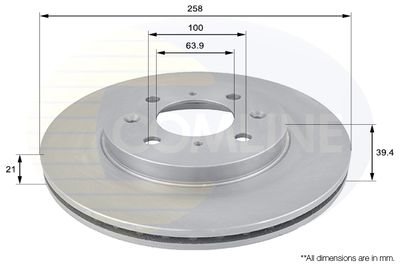 ADC0557V COMLINE Тормозной диск