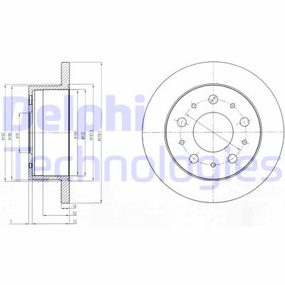 BG4099 DELPHI Тормозной диск