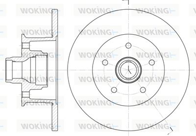 D646800 WOKING Тормозной диск