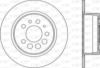 BDA159710 OPEN PARTS Тормозной диск