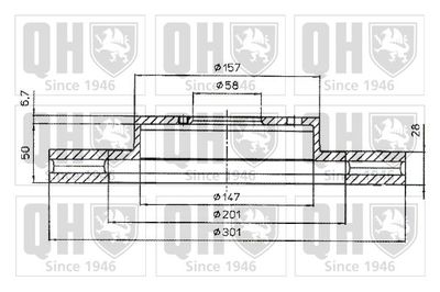 BDC4857 QUINTON HAZELL Тормозной диск