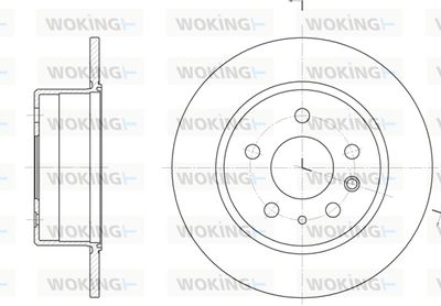 D628000 WOKING Тормозной диск