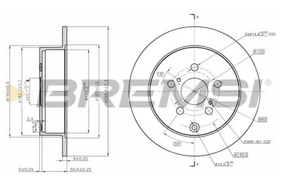 CD7485S BREMSI Тормозной диск