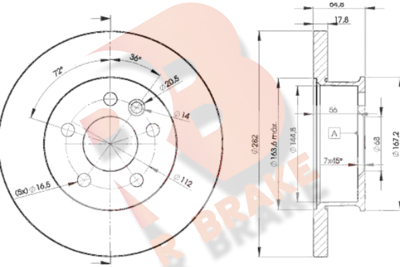 78RBD23012 R BRAKE Тормозной диск