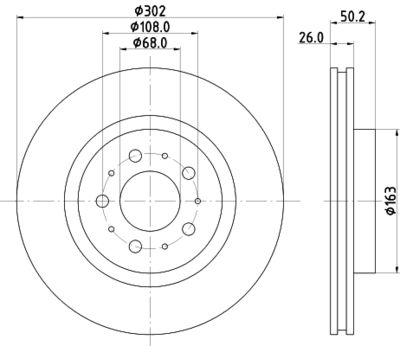 PCD15762 DON Тормозной диск