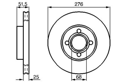 0986478549 BOSCH Тормозной диск