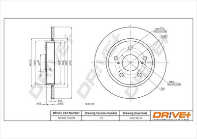 DP1010110290 Dr!ve+ Тормозной диск