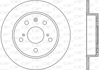 BDA277310 OPEN PARTS Тормозной диск