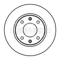 BBD4909 BORG & BECK Тормозной диск