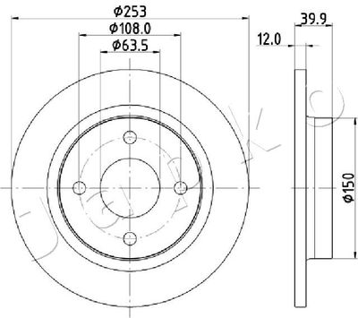 610329 JAPKO Тормозной диск