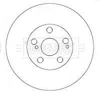 BBD4456 BORG & BECK Тормозной диск