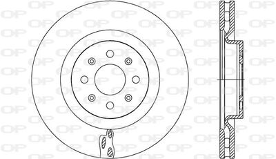 BDR277220 OPEN PARTS Тормозной диск