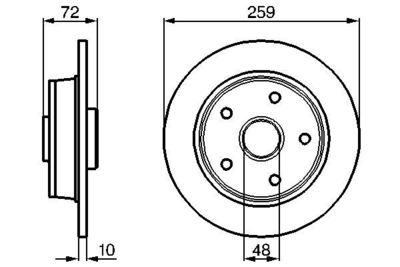 0986478440 BOSCH Тормозной диск