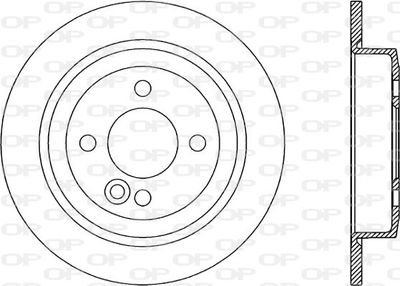 BDR188910 OPEN PARTS Тормозной диск