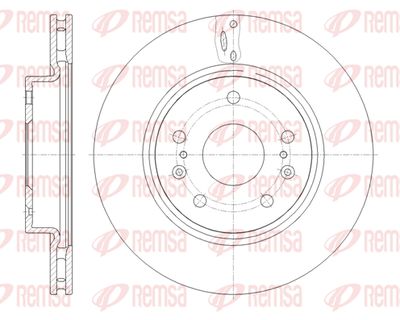 6166510 REMSA Тормозной диск