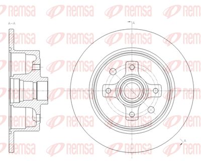 621700 REMSA Тормозной диск